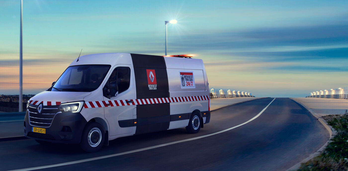 Renault Master bestelwagen servicewagen voor storingsdienst LVS bedrijfswagens