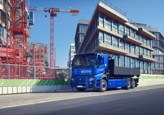 Renault Trucks E-Tech C at construction site Renault Trucks E-Tech C at construction site